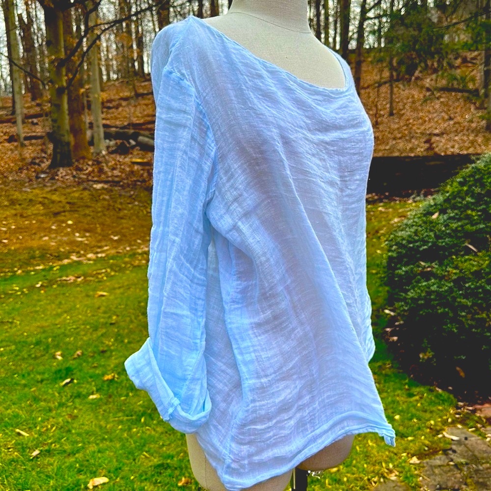 Linen Blouse by MANUELLE GUIBAL